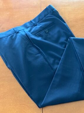 Jones New York Mens Pants Dress Slacks, Navy, 38W